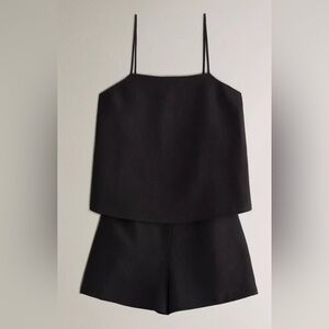 Zara dark grey linen set